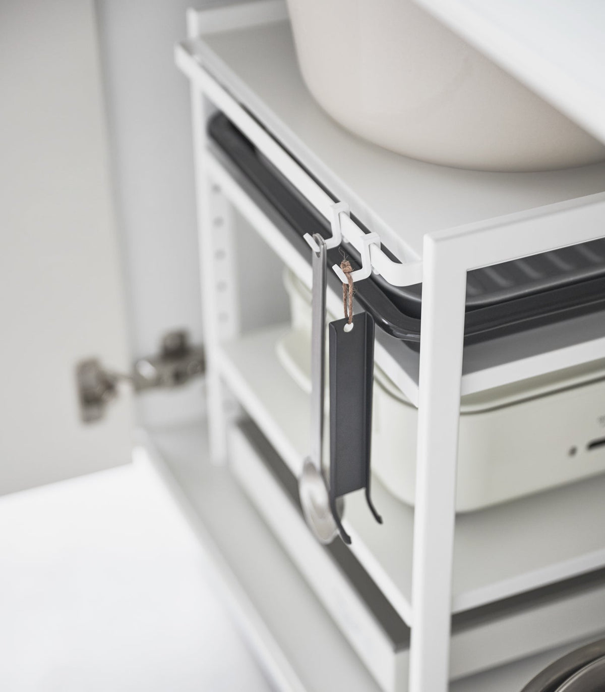 Three-Tier Cabinet Storage Rack (14" H)  - Steel