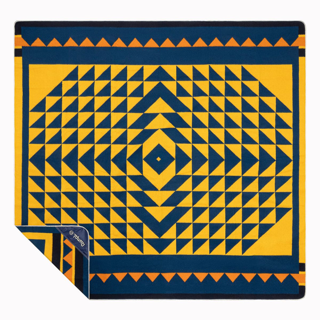 Merino Softwool Blanket - Quilted Amber
