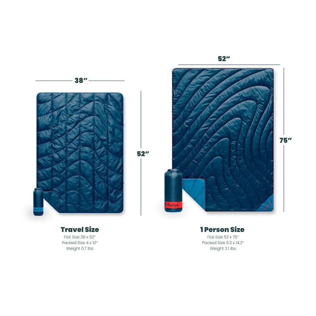 Travel Puffy Blanket - Berry Fade