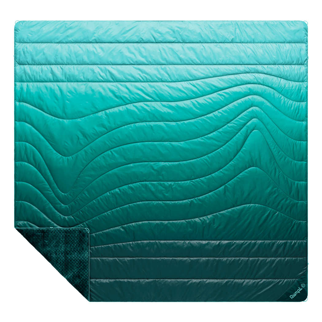 Fleece Puffy Blanket - Jade Fade