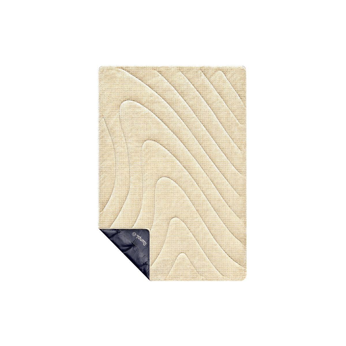 Fleece Puffy Blanket - Midnight Bloom