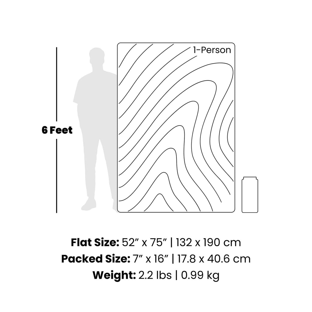 Original Puffy Blanket - Misty Peaks Mountainscape - Custom