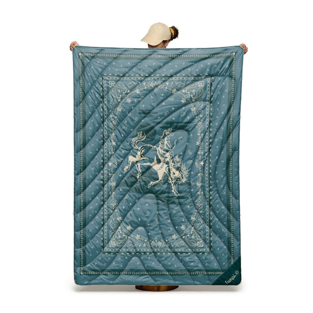 Original Puffy Blanket - Sage Bronco Bandana