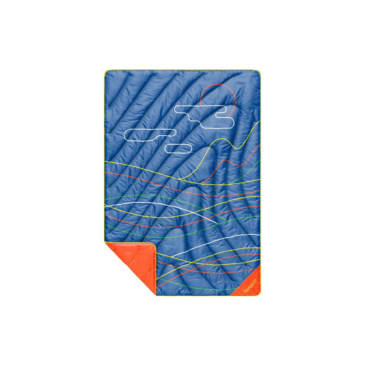 Original Puffy Throw Blanket - New Wave Blue