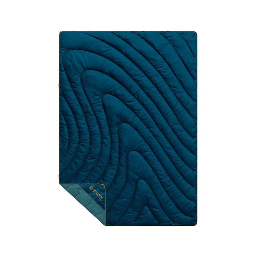 Campfire Puffy Blanket - Sage Navy