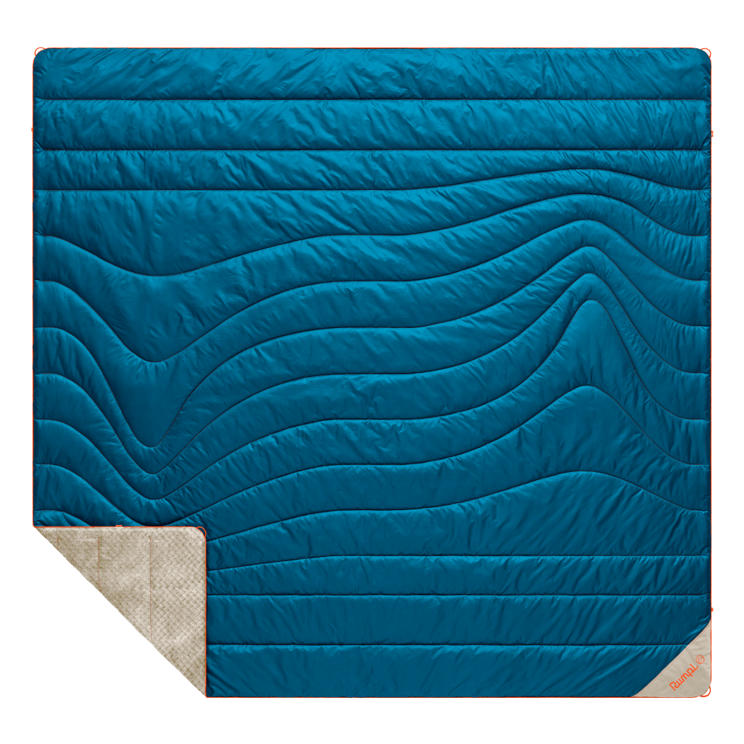 Fleece Puffy Blanket - Seascape Cream