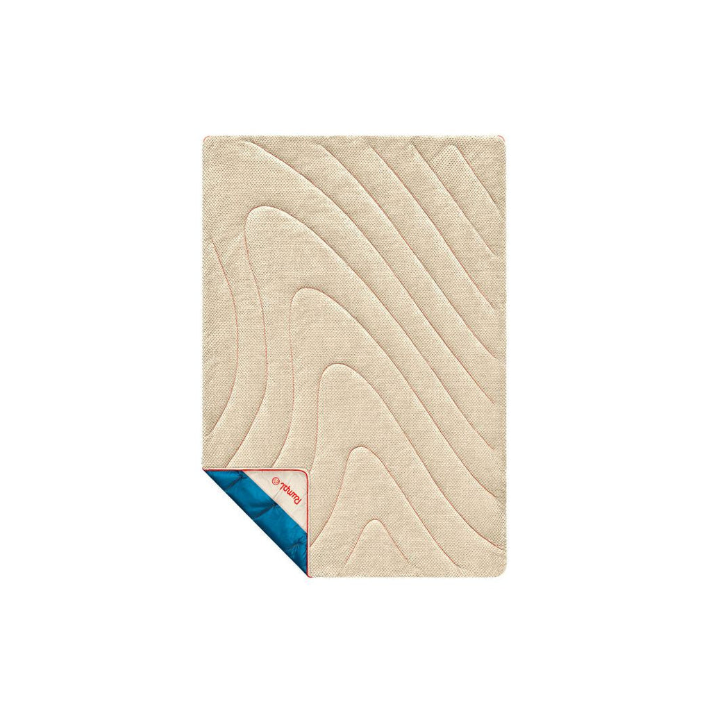 Fleece Puffy Blanket - Seascape Cream