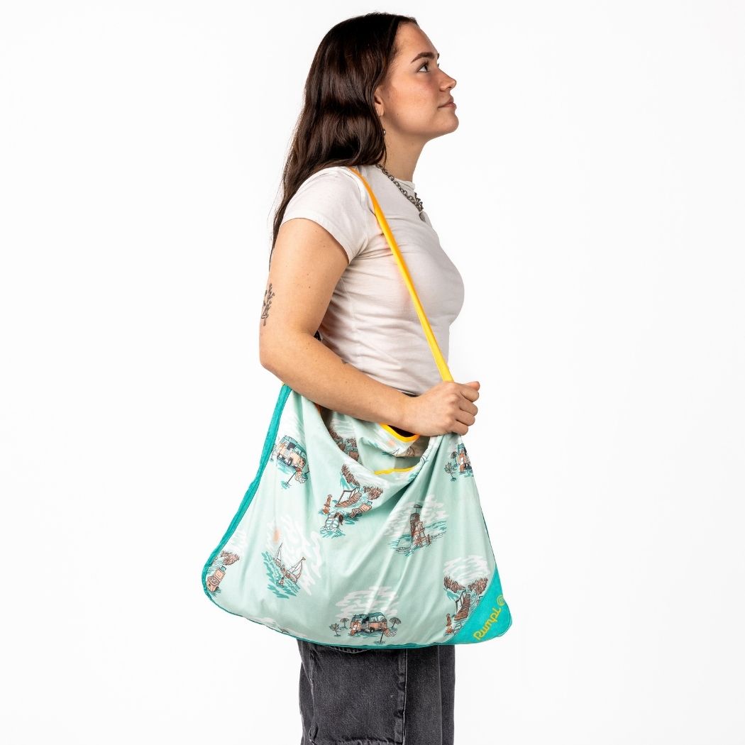 Tech Towel Tote - Aqua Outer Banks