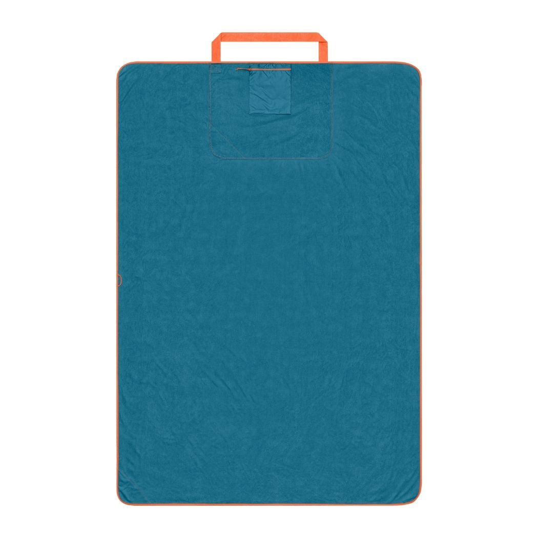 Tech Towel Tote - Midnight Retro Stripes