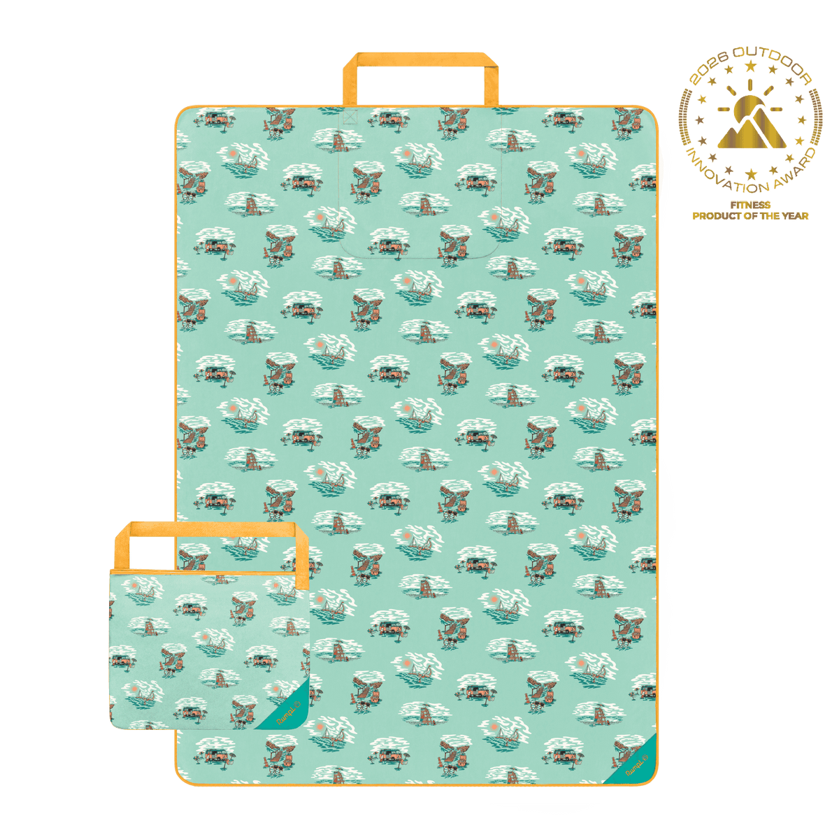 Tech Towel Tote - Aqua Outer Banks