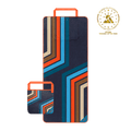 Tech Towel Tote - Midnight Retro Stripes