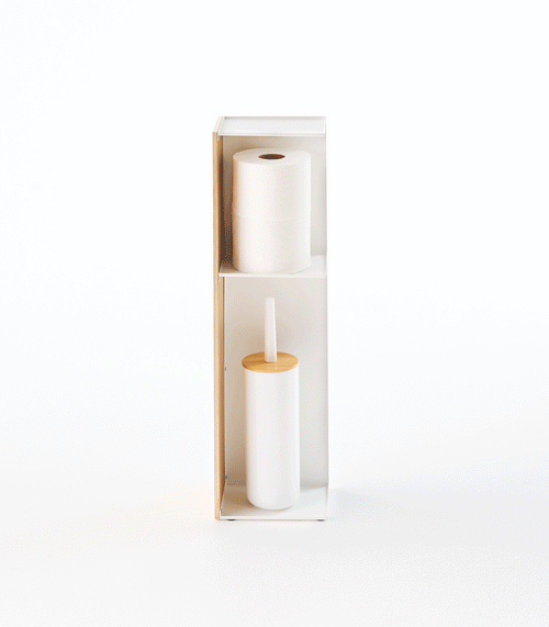 Bathroom Organizer - Steel + Wood